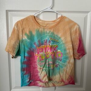 Pink Floyd Multicolor Tie-Dye Crop Top